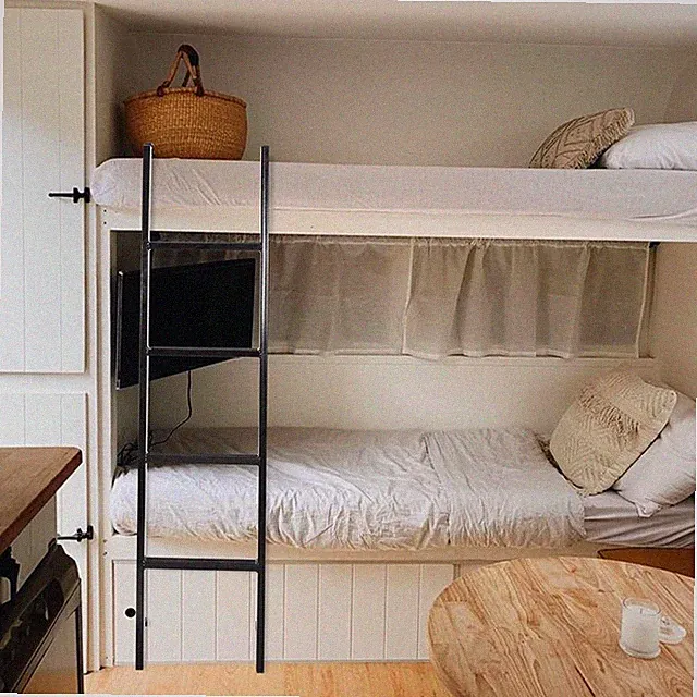 13.38"Wx 55"H RV Bunk Bed Ladder Heavy Duty Wide Steps for Travel Trailer 330LB