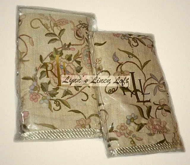 2 RALPH LAUREN Romantic Traveler Paisley EURO SHAMS SET NEW $350 RARE