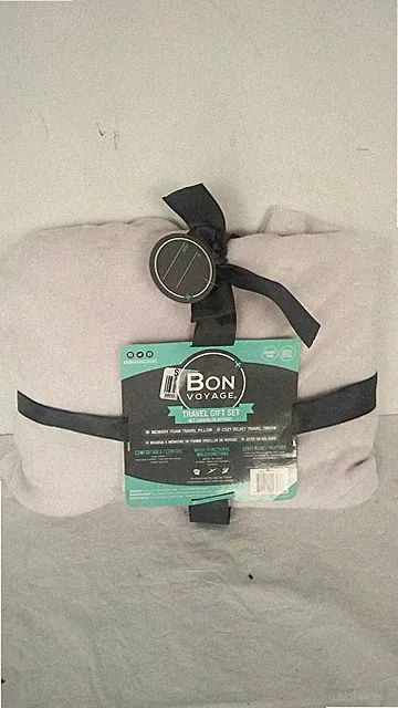 $40 New Bon Voyage Travel Velvet Throw Blanket Ivory Soft Comfortable 40"x50"
