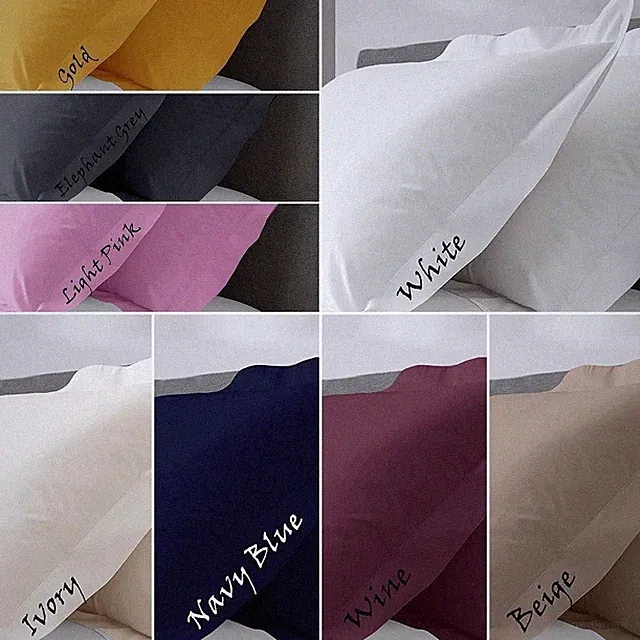 750 THREAD COUNT 2PC PILLOW SHAM EGYPTIAN COTTON ALL SIZE AND COLOR