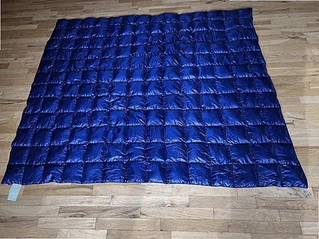 Blue Ridge Home Down Throw Camping Blanket 60x70 Packable Lightweight Travel RV