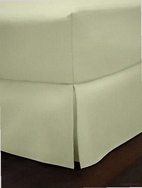 Charter Club Damask 500 Thread Count Pima Cotton Solid Bedskirt - TWIN - Green