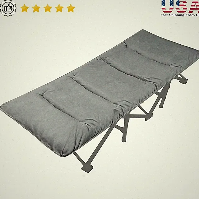 Comfortable Cot Mattress Pad Portable Camping Bed Topper Lightweight Travel New