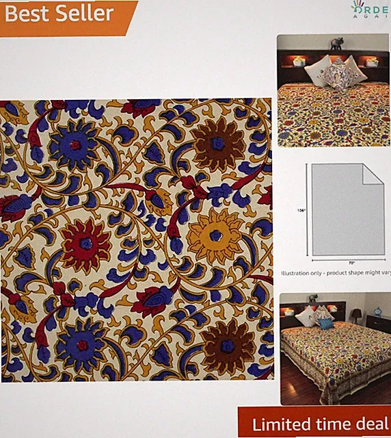 Cotton Bedspread Sunflower Print Floral Modern Travel Blanket All Seasons