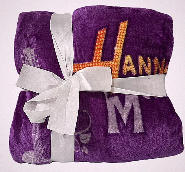 Disney Hannah Montana Purple Super Soft Throw Travel Blanket 40 x 50 Inch NEW