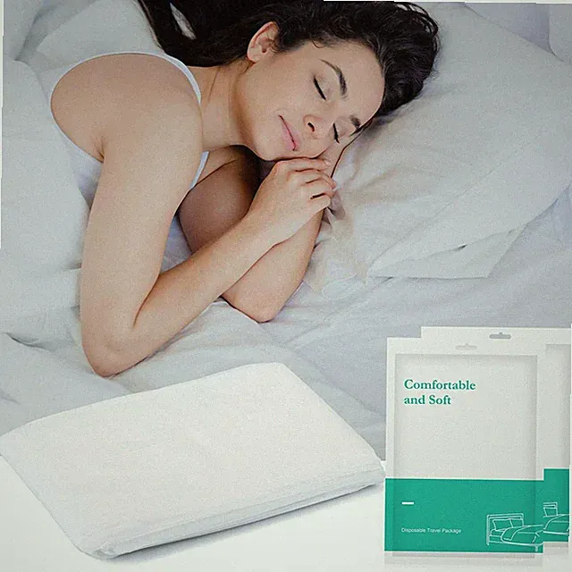 Disposable Bed Sheets pillowcases For Hotel Breathable Bed Sheets Sets Travels