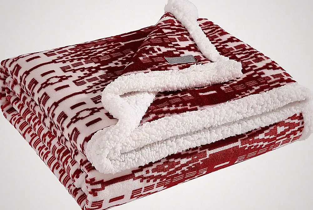 Eddie Bauer - Throw Blanket, Super Soft Reversible Sherpa Fleece Bedding, Cozy P
