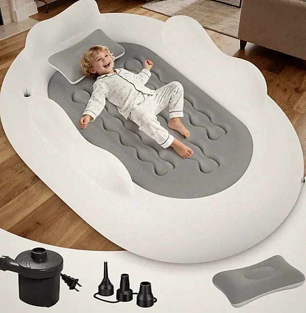 Inflatable Travel Bed - Blow Up Mattress for with Waterproof Protector Portab...