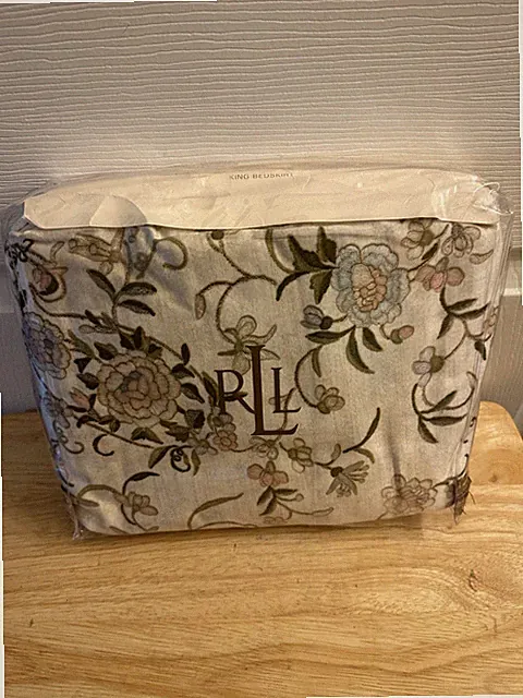 NIP Ralph Lauren Romantic Traveler Floral King Bedskirt