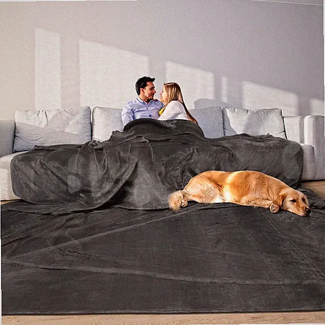 Oversized Blanket 120x120 Inches, Giant Huge Companion for Bed, Sofa,Travel