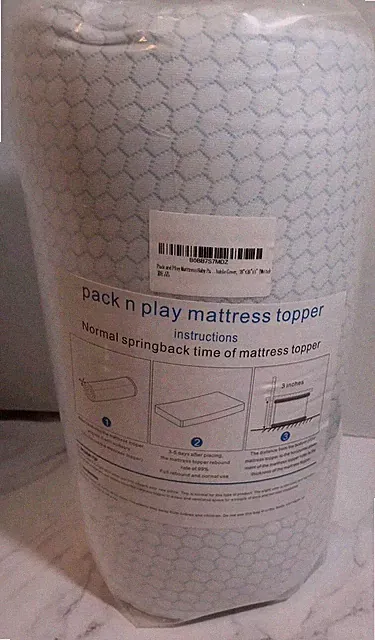 Pack N Play Mattress Topper 38"x26"x3" New Sealed
