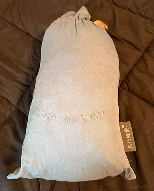 PURE NATURAL Travel Sleeping Bag or DUVET COVER 76" x 89" Zipper Closure In Bag