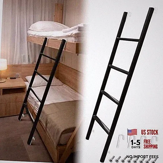 RV Bunk Bed Ladder, 55" Interior Adjustable Travel Trailer Twin Bed Step