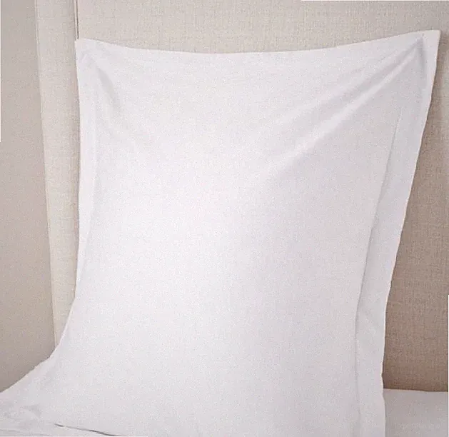 Set of 2 Square Other Size Pillow Sham Pair Only 610 TC Cotton Solid White Black