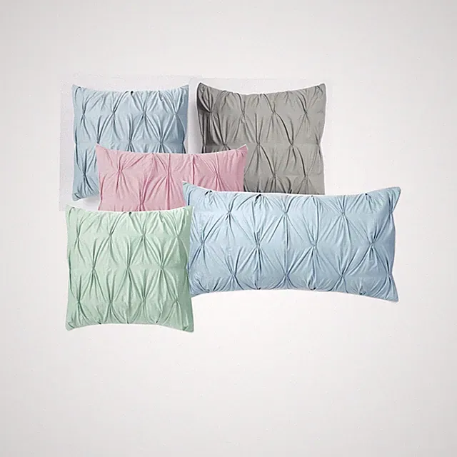 Set of 4 Luxurious Decorative Pillow Shams/ Covers 100% Premium Cotton Sateen