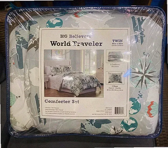 World Traveler Twin Comforter Set